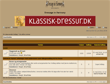 Tablet Screenshot of forum.dressageinharmony.dk